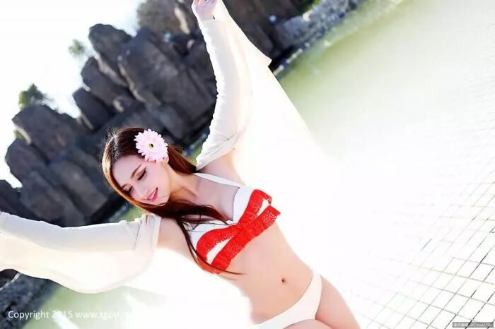 【TGOD Goddess Tabi Hako Series】Megami Kaisui Sanko Gyuan Natsu-yu Luo-hu Hu Banquet [56P] 35th image