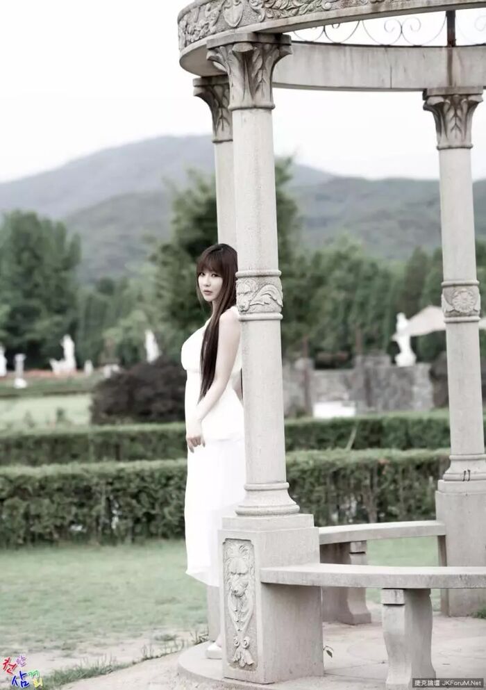[Model 寫shin series] super-sexual feeling beauty car Imitation Yanagi Chie white length external beat [40P] 35th image