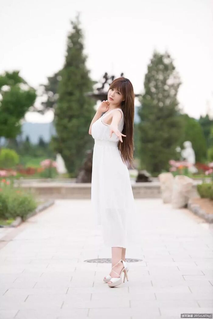 [Model 寫shin series] super-sexual feeling beauty car Imitation Yanagi Chie white length external beat [40P] 37th image