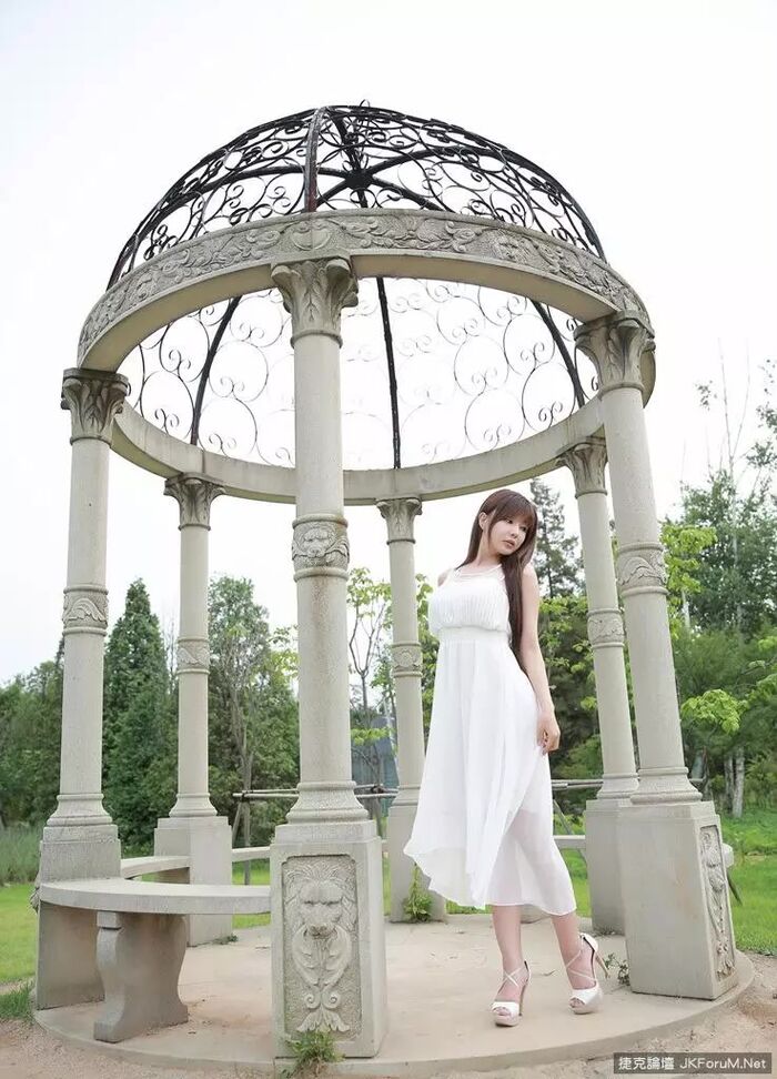 [Model 寫shin series] super-sexual feeling beauty car Imitation Yanagi Chie white length external beat [40P] 8th image