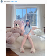 STU48 Kaohsiung Sayaka boldly exposes her thighs in shorts! Fan delight in young gangan's beautiful leg gravure off shot image!